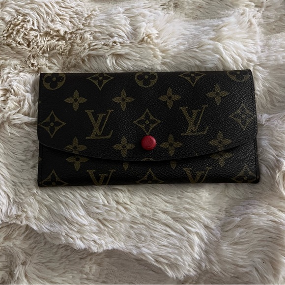 Louis Vuitton Red Interior Monogram Women's wallet vintage - Picture 1 of 9